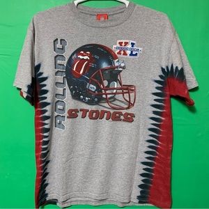 RARE 2005 Super Bowl XL Rolling Stones Tie Dye T-Shirt